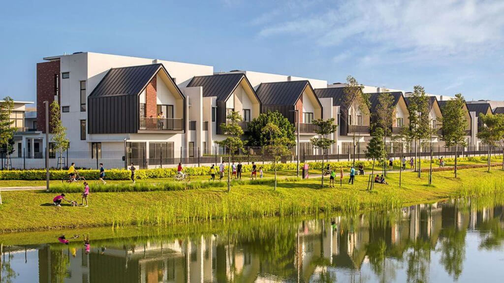 Phối cảnh thiết kế nhà phố The Meadow được Gamuda Land phát triển tại Bình Chánh