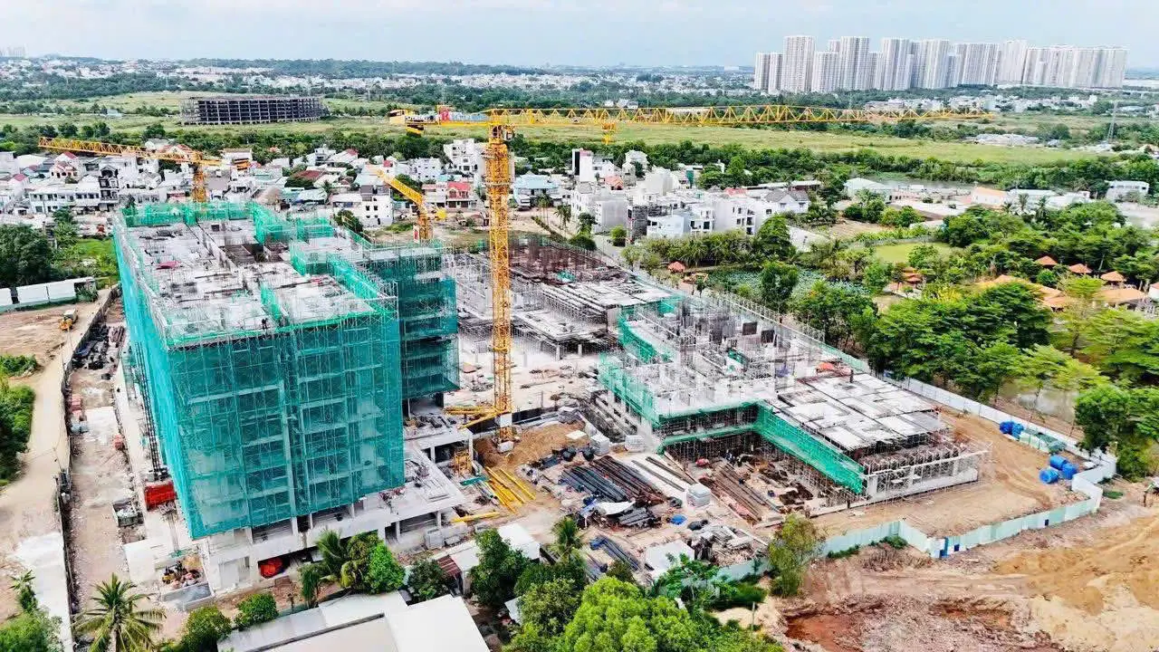 tiến độ thi công của elysian